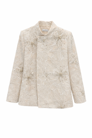 Kordone İşlemeli Ceket