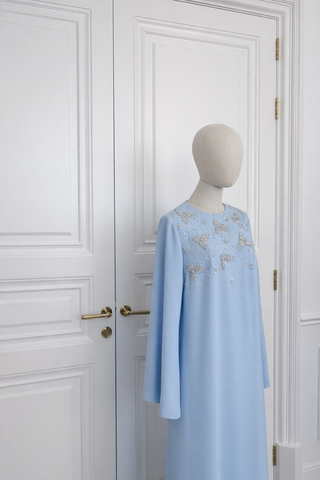 İşlemeli Abaya Elbise