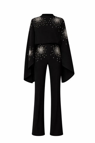 TULIP BLOUSE - TROUSER /Black