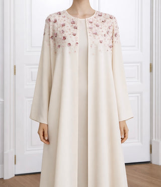 İşlemeli Abaya