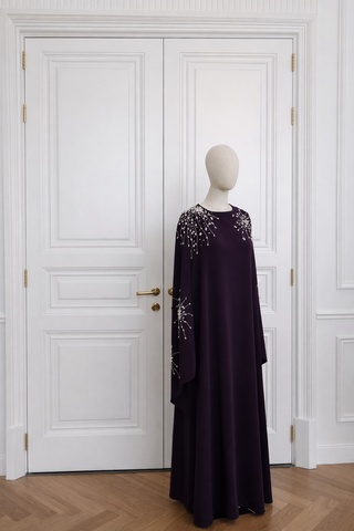 Pelerin Kol Abaya Elbise