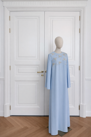 İşlemeli Abaya Elbise