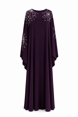 Pelerin Kol Abaya Elbise