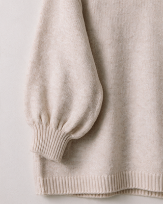 Maius Oversize Triko Kazak - Ekru - Detay